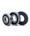 Heavy Duty Front Load Washer Tub Bearing And Seal Kit, three grey sealed bearings for Frigidaire Kenmore appliances.