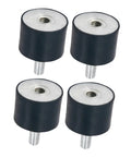 Top Tier Rubber Isolator Mounts For High Elasticity Vibration Dampening Pads To Knock Out Generator Shake And Motor Hum, set of four