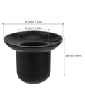 Heavy Duty Black Plastic Umbrella End Caps With Threaded Spiral Finials Perfect For Patio Repair And Keeping Outdoor Gear Looking Fresh Ready For Backyard Fun Or Beach Vibes During Summer Months, 4.7cm wide