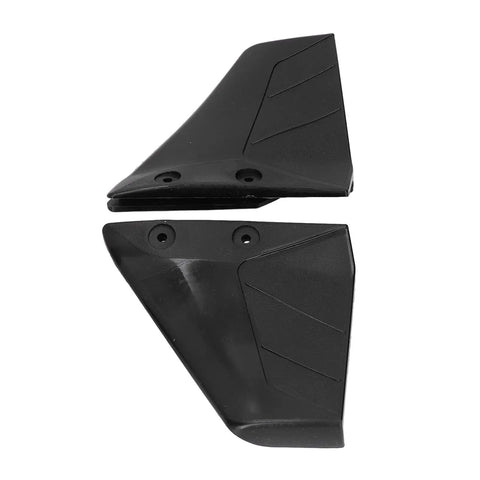 Pair of black ABS Hydrofoil Stabilizer Fins For 4 To 50HP Outboard Motors, Boat Engine Stabilizers with installation holes