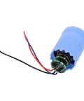 Killer Performance Brushless Dc Electric Motor Pushing Ninety Thousand Rpm For Cnc Ducted Fan Kits, compact with blue casing and wires.