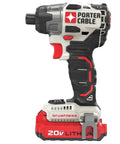 Side view of 20V Max Impact Driver With Battery And Charger Included One Quarter Inch Chuck 2700 RPM Brushless Motor