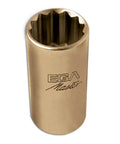 Rock Solid Non Sparking Socket Wrench Forged From Quality Aluminum Bronze Packed With A Twelve Edge Head, 12 point design.