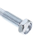 Close-up of metal bolt used in Heavy Duty Lawn Aerator Shoes With Spikes Set Of 12 Workhorse Footwear For Grass Aeration