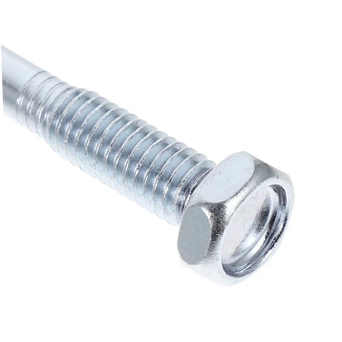Close-up of metal bolt used in Heavy Duty Lawn Aerator Shoes With Spikes Set Of 12 Workhorse Footwear For Grass Aeration