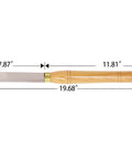 Wood turning tool: carbide-tipped swan-neck hollower with wooden handle, 19.68in overall (Amazon)