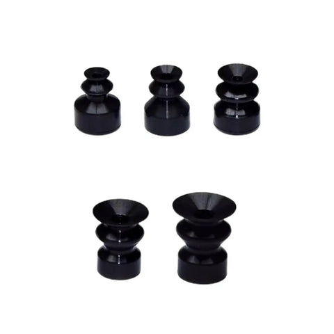 Heavy Duty Manipulator Vacuum Suction Cup Set, VP Style, five black rubber suction pads for lifting heavy materials.