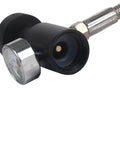 Close-up of CO2 Soda Maker Refill Adapter Kit With 36 Inch Hose, G1/2 Connector, Handles Up To 3000 PSI, metal and plastic view