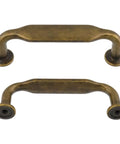 10 Pack Vintage Cabinet Pulls 3 Inch Hole Center Zinc Alloy Dope Retro Kitchen Drawer Handles For Cabinets And Furniture Rust