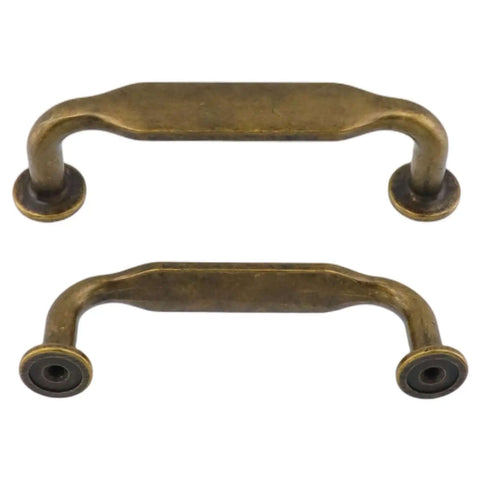 10 Pack Vintage Cabinet Pulls 3 Inch Hole Center Zinc Alloy Dope Retro Kitchen Drawer Handles For Cabinets And Furniture Rust