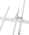 Close-up of Beast Dual Band VHF UHF Yagi Antenna For Ham Radio 144 MHz And 430 MHz 9.5 dBi To 11.5 dBi Gain with U bolt mount