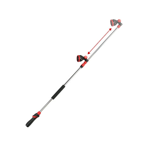 10 Pattern Rotatable Nozzle With 39 To 56 Inch Telescoping Extension Adjustable 180 Degree Nozzle Sprays Up To 35 Feet At 40 Psi Comfortable Grip
