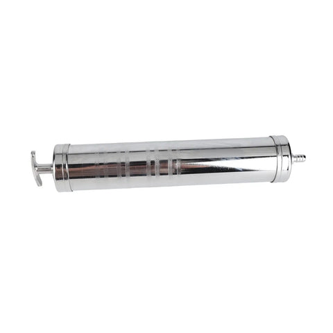 Heavy Duty Workhorse 500cc Aluminum Oil Suction Gun Pump with Vacuum Transfer Technology shown horizontally
