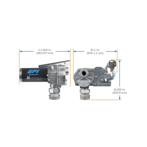 M-1115S-PO Fuel Transfer Pump For Stationary Tanks, 12 GPM At 115V, Built Tough For Gasoline Blends Up To E15, Diesel Up To B20, And Kerosene, Includes Spin Collar And Lockable Nozzle Holder For Quick, Safe Refills.