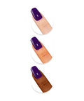 Eggplant Purple Gel Nail Polish 0.5 Fl Oz Soak Off UV LED Safe Formula showcased on diverse skin tones