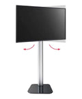 Universal Tabletop Tv Mount Heavy Duty Bracket For Flat Screen Tv And Led Monitor No Drill Drama with adjustable swivel design.
