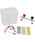 Hands On Galvanic Cells Experiment Kit For High School Chemistry Class Learn How Chemical Energy Converts To Electrical Energy With A Fun DIY Lab Project And Real World Electrochemistry Practice showing container, electrodes, and wires
