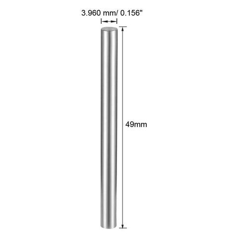 Precise 0.156 Inch Gauge Diameter P1 Minus 0.0002 Inch Tolerance Replacement Plug Gauge Pin For Measuring Hole Lower Limits In 3.96 mm Chrome Steel GCr15 Durable, 49mm long