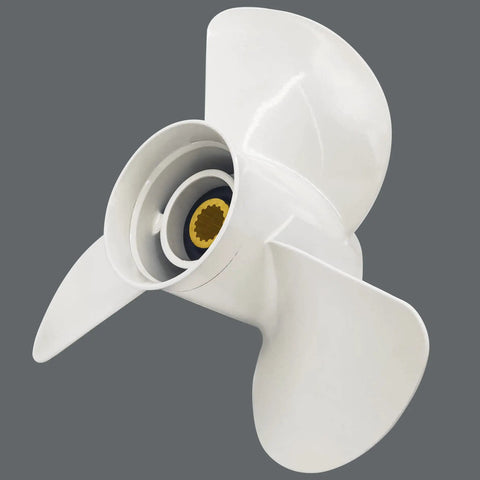 Aluminum Boat Propeller With Three Blades 13.25 Inch Diameter X 17K Pitch Right Hand RH For 60-130HP Outboard Engines Replaces OEM 6E5 45945 01 EL 15-Spline