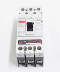 Heavy Duty 3 Pole 250 Amp Circuit Breaker Tough As Nails Thermal Magnetic Molded Case Panel Upgrade For Industrial Power Distribution And Commercial Wiring Projects Here front view with labeling and knobs.