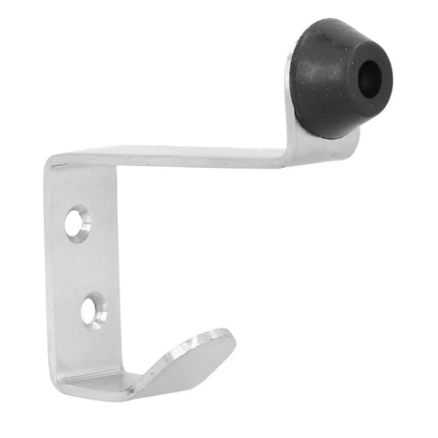 Stainless Steel Door Stopper With Built In Hook 2 Pack For Home And Office Multifunctional Door Holder side view