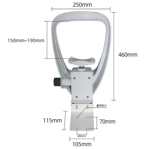 Upgrade Your Eye Exam Game With This Adjustable Chin Rest And Forehead Bracket For Optometry Professionals providing stable head support 460mm.