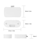 Dimensions of Keyless Smart Bluetooth Cabinet Lock illustrating size and shape for secure storage use in cabinets and wardrobes.