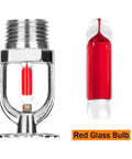 Built Tough 6 Piece Pendent Fire Sprinkler Heads 3/4 Inch 155 Degree Quick Response Brass Bodies with NPT Thread and red glass bulb.