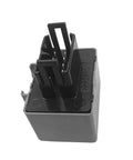 8-Pin LED Flasher Relay For Turn Signals, Speed Adjustable Electronic Flasher, black plastic casing, front view.