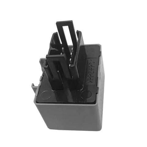 8-Pin LED Flasher Relay For Turn Signals, Speed Adjustable Electronic Flasher, black plastic casing, front view.