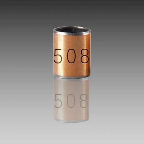 Built Tough Oilless Bearing Carbon Steel Sleeves Bushings Five Millimeter X Seven Millimeter X Eight Millimeter grind proof bushing with engraved number 508.
