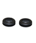 Rubber Grommet 13/32 Inch ID OEM Replacement 784639, shown as two durable, black circular grommets crafted for industrial applications.