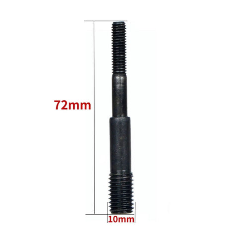 Threaded component of 7 Piece Air Rivet Nut Pull Setter Kit For Pro Grade Shop Floor Use With Quick Change Nose Pieces And Alloy Steel Construction Compatible With M4 M6 M8 M10 Rivet Nuts Powerful Air Hydraulic Setting Tool For Fast High Efficiency, 72mm length, 10mm width