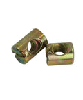 Heavy Duty Carbon Steel Cross Dowel Barrel Nuts M6 M8 Set For Furniture Assembly, Slotted Barrel Nuts For Right Angle Joints