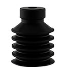 Five Layer Vacuum Suction Cup For Industrial Pneumatic Manipulator VP Series black silicone gripper pad side view.