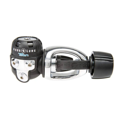 Titan Regulator With Yoke For Scuba Diving, Balanced Diaphragm First Stage Delivers Easy Breathing, Compact T Shape Design
