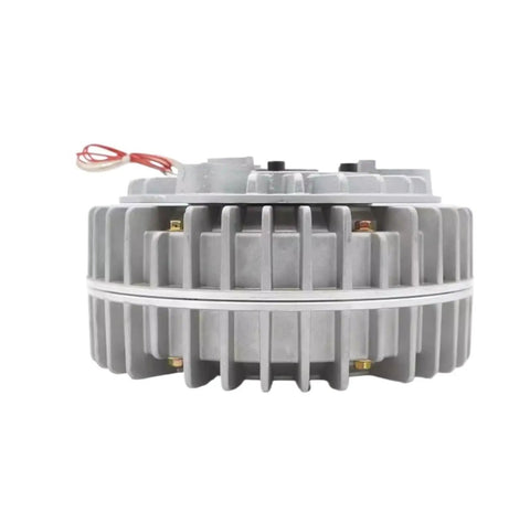 Heavy Duty 5Kg 50Nm Hollow Shaft Magnetic Powder Brake With Housing Rotation Bore Type 24V, compact design, front view