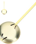 Gold metal pendulum for clocks, 5.90 inch accessory for quartz movement clocks, DIY repair tool and custom clock making.