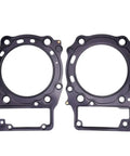 Heavy Duty Motorcycle Head Cylinder Gasket Featuring A Hella Tough Seal For Vlr1800 Intruder C1800r Boulevard C109r C109rt M109r2 Bike Models Oem 11142 48G00 Replacement Part, shown in two pieces with multi-hole design.