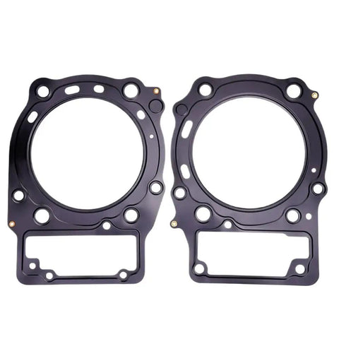 Heavy Duty Motorcycle Head Cylinder Gasket Featuring A Hella Tough Seal For Vlr1800 Intruder C1800r Boulevard C109r C109rt M109r2 Bike Models Oem 11142 48G00 Replacement Part, shown in two pieces with multi-hole design.
