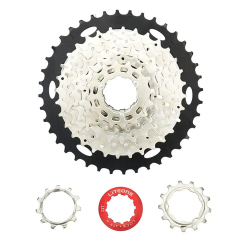 8 Speed Wide Ratio Cassette 11-40T For Mountain Bike And Road Bicycle Fits SRAM And Shimano 8 Speed Systems No-Fuss Install