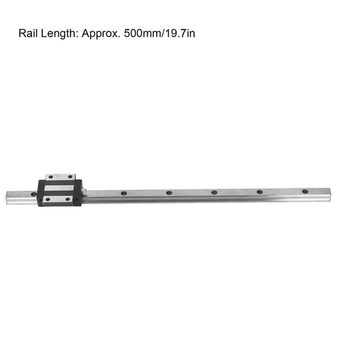 Level Up Your CNC Machine Or 3D Printer Build With This Badass Heavy Duty Linear Sliding Guide System Using Rust Resistant Steel Rails And Ultra Smooth Bearing Blocks For Zero Drag Super Fast Precision Automation Projects. 500mm rail