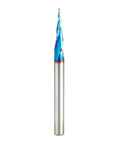 Carbide Up Cut Spiral CNC Router Bit With Ball Nose Tip For 2D And 3D Carving, 6.2 Degree Tapered Angle, Diameter One Thirty-Second Inch