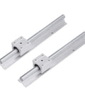 Heavy Duty Linear Rail Guide Kit With Steel Motion Shaft And Slide Block For CNC Robotics, 300mm Length, 2 Pack
