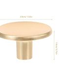 Gold Brushed Zinc Alloy Wardrobe Door Handle With Single Hole Cabinet Pull, durable rust resistant hardware, sleek finish