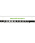 1 Channel Tooless Steel Vertical Duct Cable Manager For 34 Inch Rack With Tray Mount 19 Inch Rack Compatible Snap Hinge Cable Tray Cover