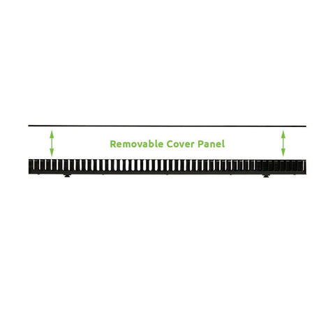 1 Channel Tooless Steel Vertical Duct Cable Manager For 34 Inch Rack With Tray Mount 19 Inch Rack Compatible Snap Hinge Cable Tray Cover