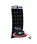 110W Flexible Mono Crystalline Solar Kit With 30 Amp PWM Controller For Marine, RV And Truck Installs Ready To Roll, Walkable Surface