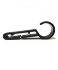 Side view of Durable Helmet Headlamp Clips Kit for Narrow Edged Helmets Hard Hats and Safety Caps Easy Install Headlight Hook.