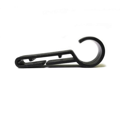 Side view of Durable Helmet Headlamp Clips Kit for Narrow Edged Helmets Hard Hats and Safety Caps Easy Install Headlight Hook.